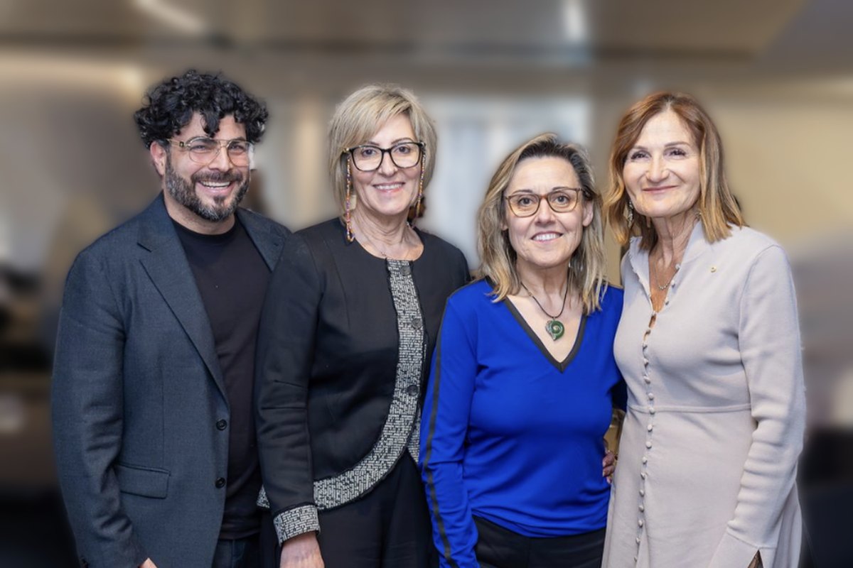 Kyriakos Gold, Elfa Moraitakis, Maria Dimopoulos AM and Violet Roumeliotis AM at the Summit